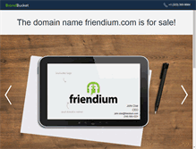 Tablet Screenshot of friendium.com